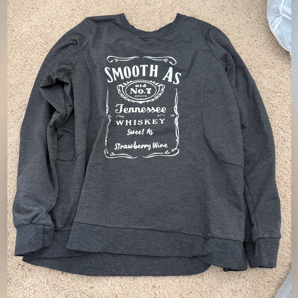 Gray Graphic Sweatshirt